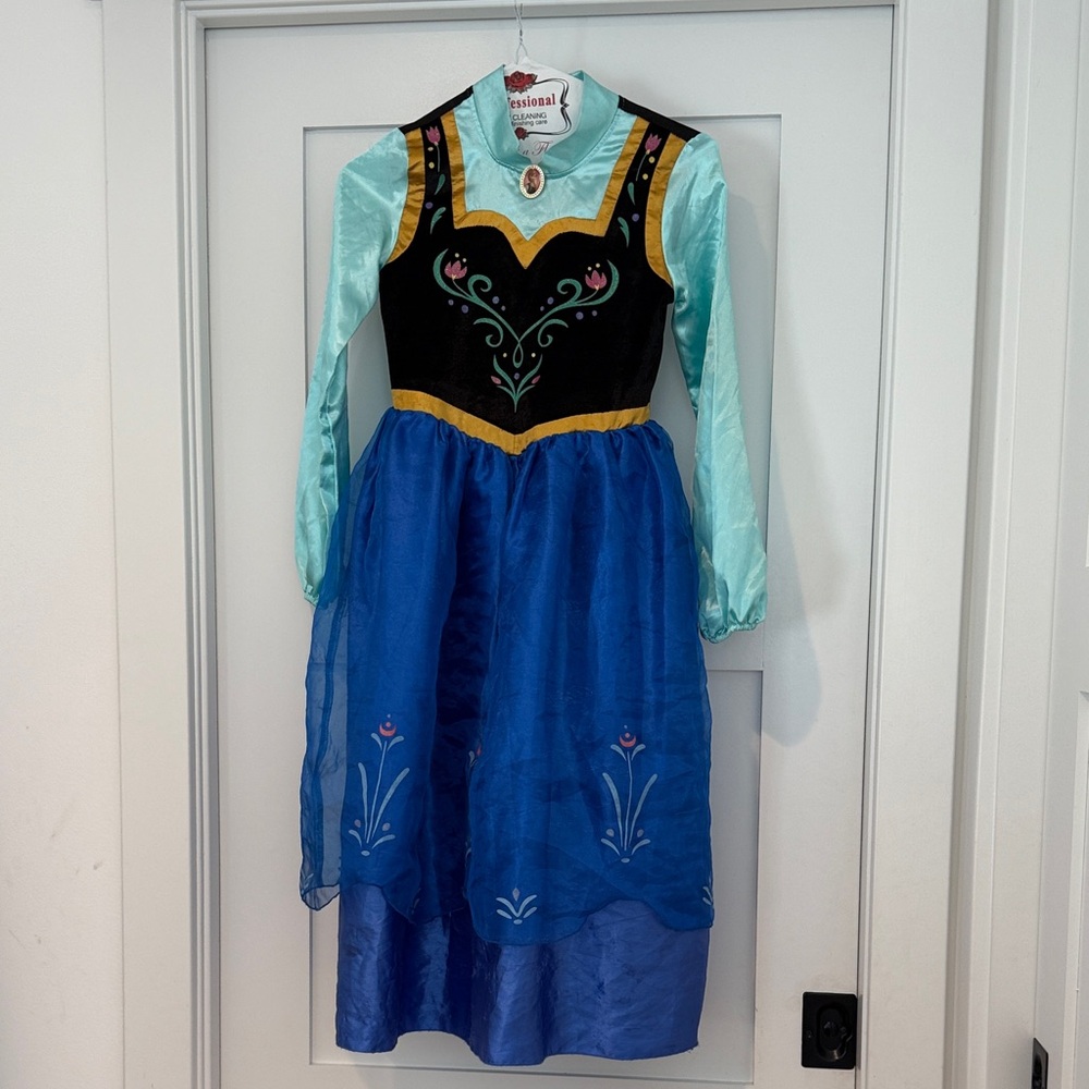 Disney Princess Frozen Anna Costume Dress - Blue and Black